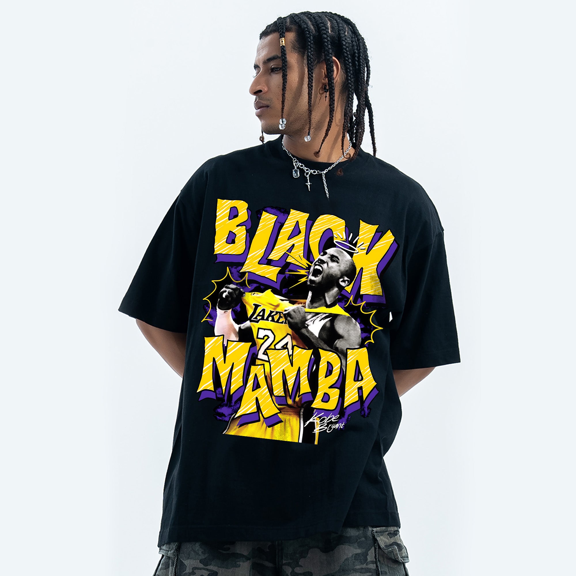 Tribute Mamba T-Shirt Fashion Loose Cotton Short Sleeves