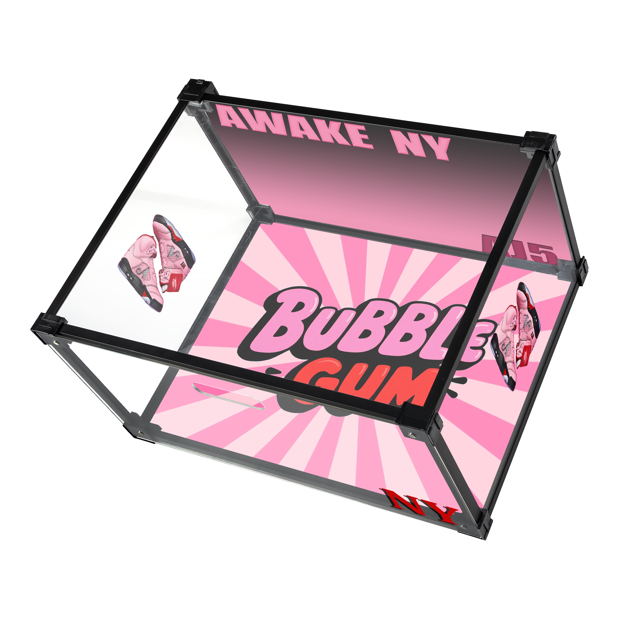 AWAKE NY AJ5 Custom Acrylic Shoe Display Box