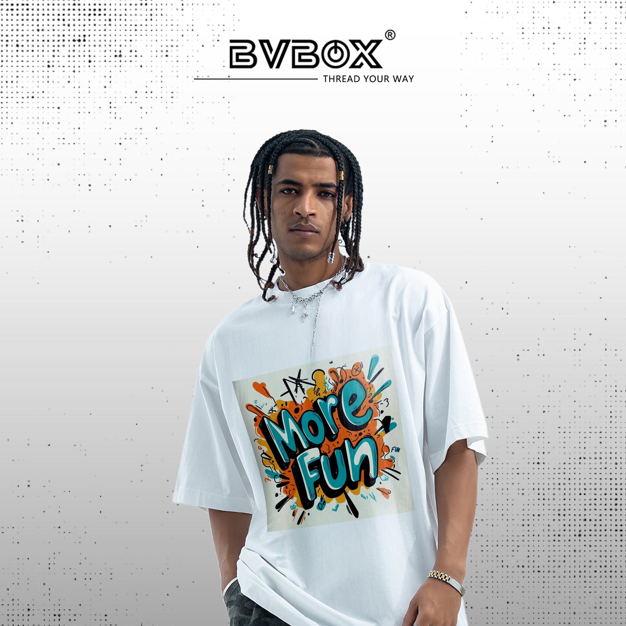 BVBOX ColorPop T-Shirt Fashion Loose Cotton Short Sleeves