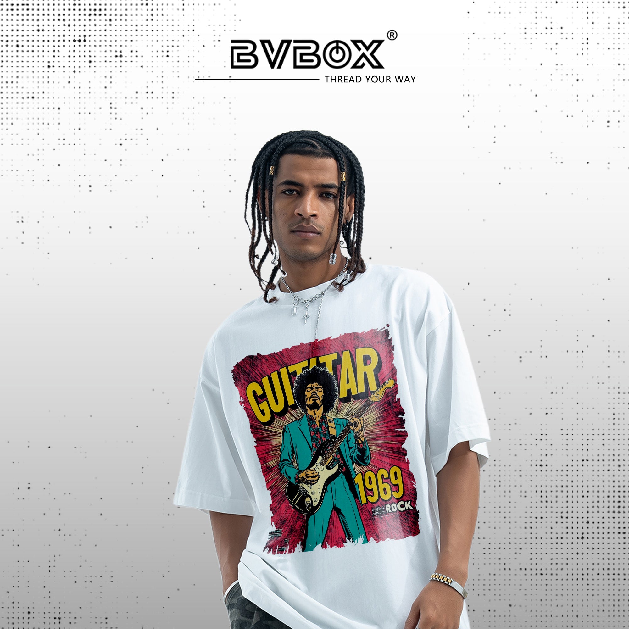 BVBOX Sound of '69 T-Shirt Fashion Loose Cotton Short Sleeves