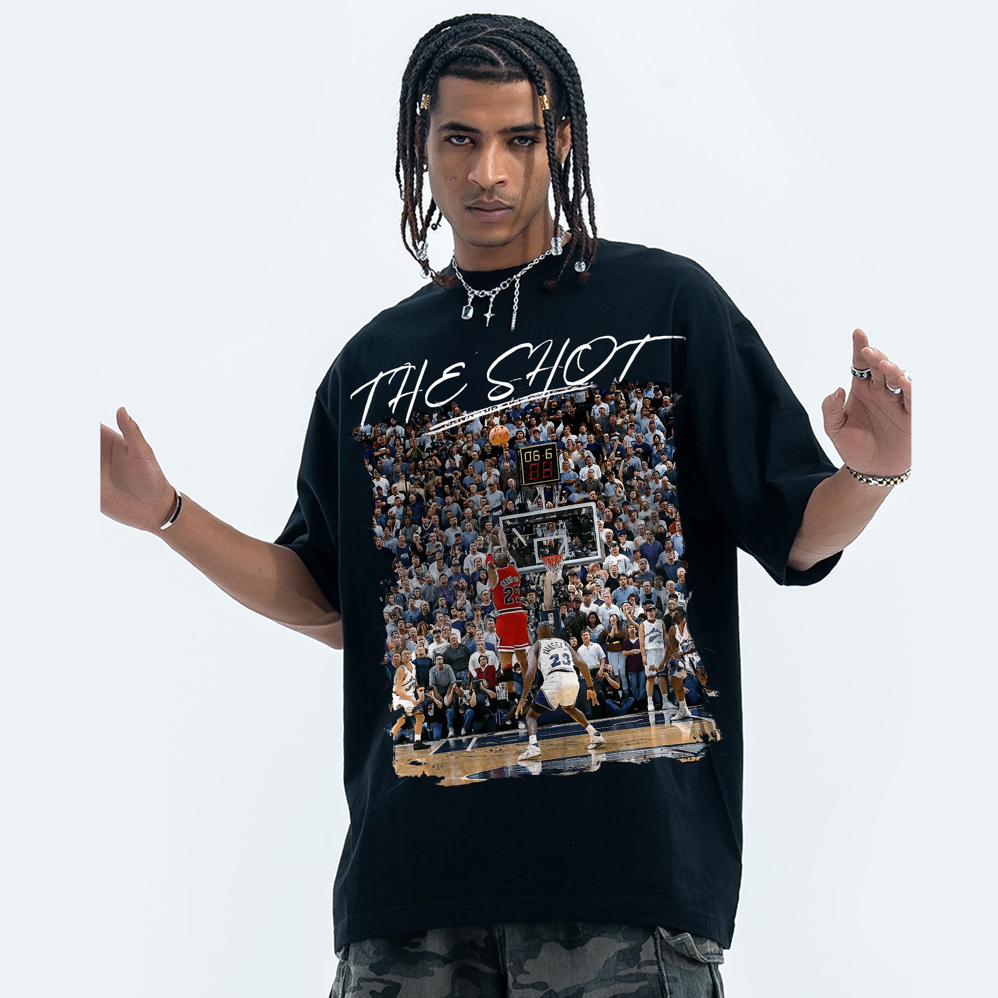 The Shot Memorial T-Shirt Fashion Loose Cotton Short Sleeves