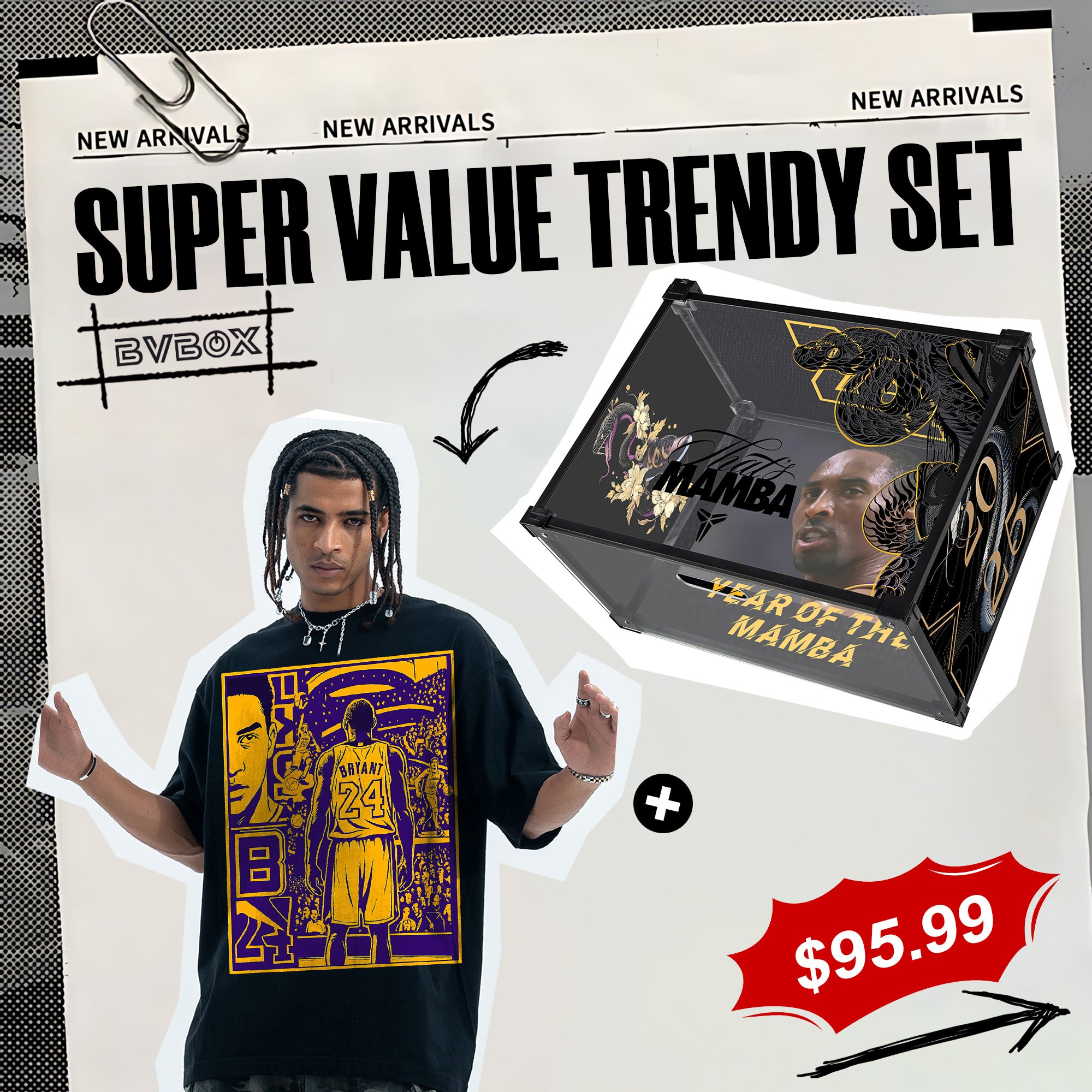 BVBOX Los Angeles Legends Trendy Two-Piece Set
