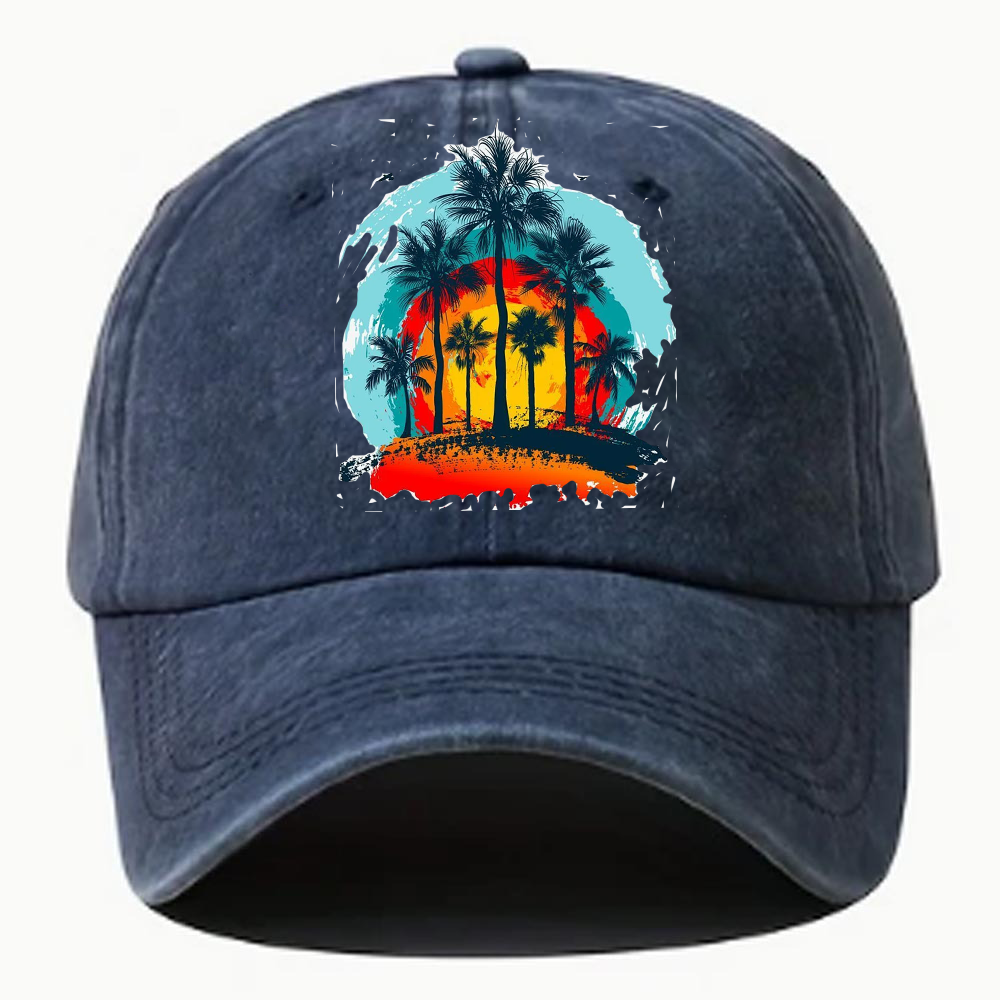 Vintage SunsetWashed Denim Baseball Cap