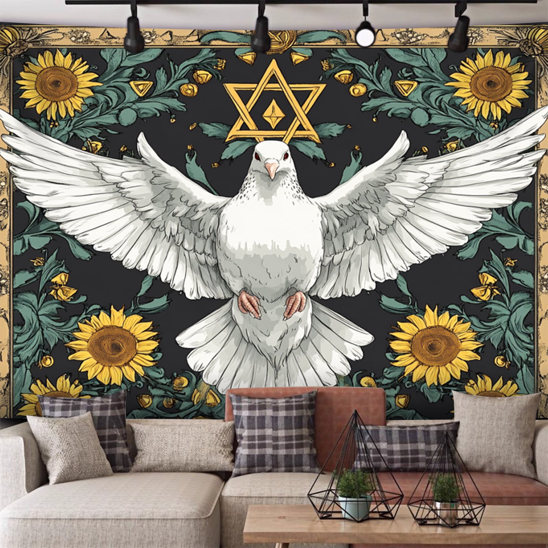 Star Pigeon Language Fashion Wall Haning Decoration Tapestry