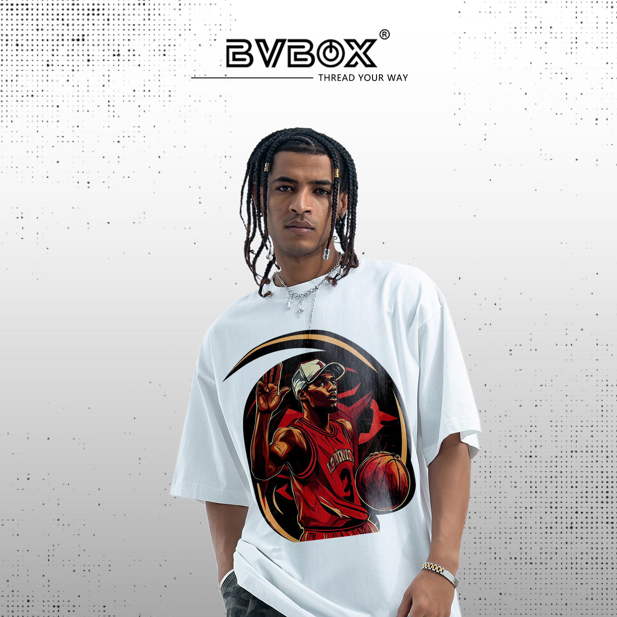 BVBOX ColorPop T-Shirt Fashion Loose Cotton Short Sleeves