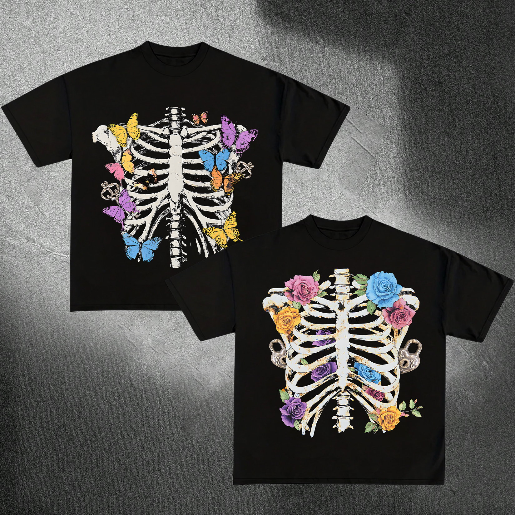 Flora & Bones Matching Couple T Shirt