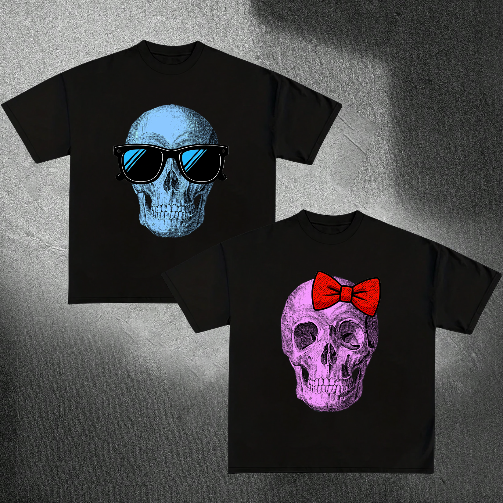 Skullmates Matching Couple T Shirt
