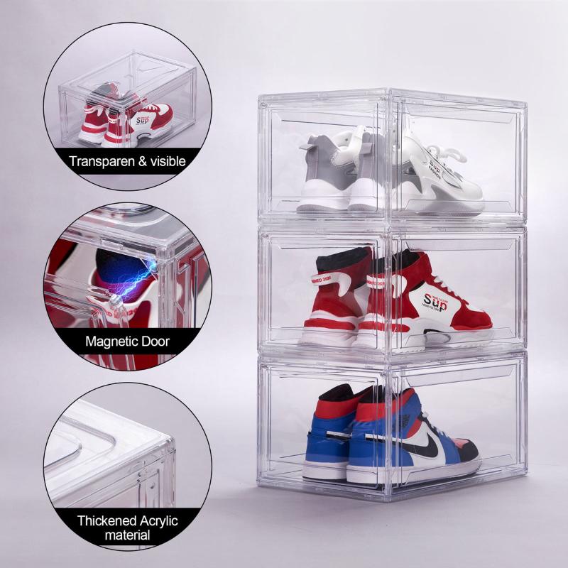 Stackable Acrylic Shoe Boxes - Clear Shoe Storage Solution – BVBOX®