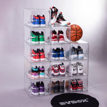 Clear Acrylic Stackable Shoe Storage Boxes -4