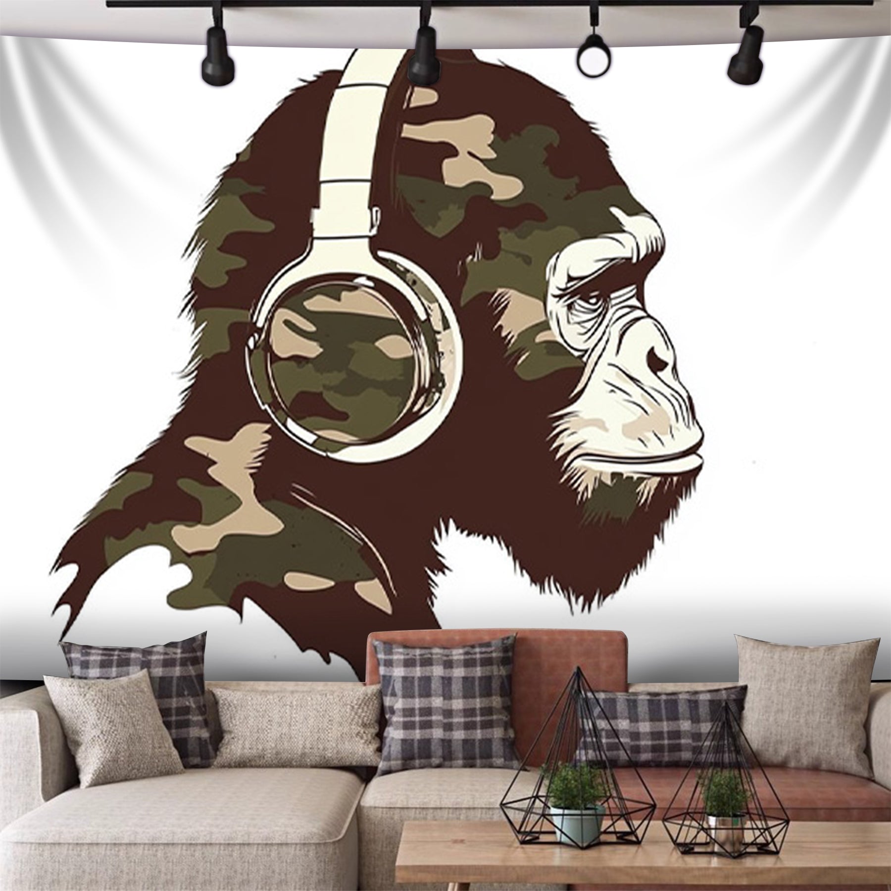 Ape Sound Wave Fashion Decoration Tapestry
