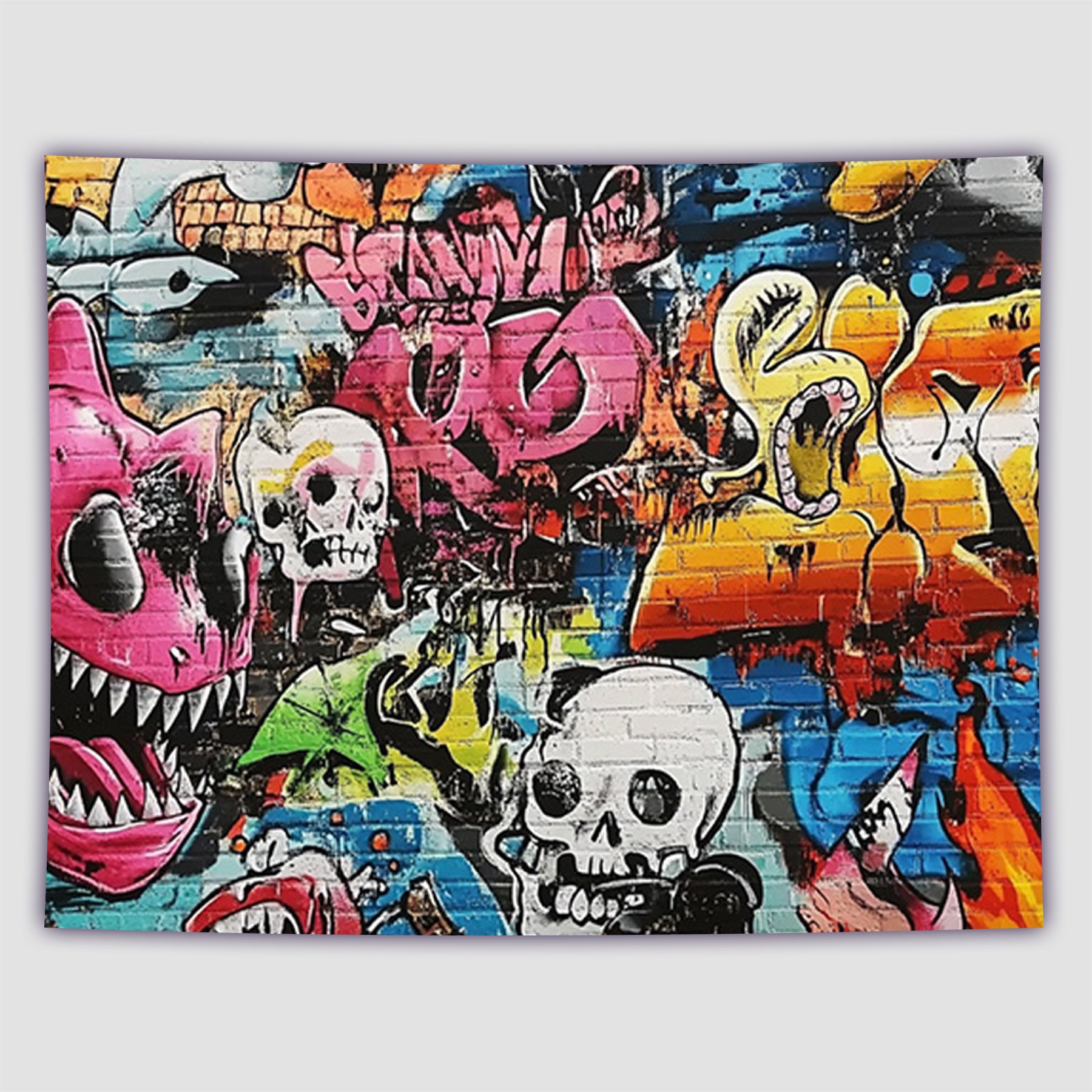 Graffiti City Fashion Decoration Tapestry