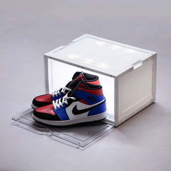 Transparent Drop Side LED Acrylic Shoe Box -4