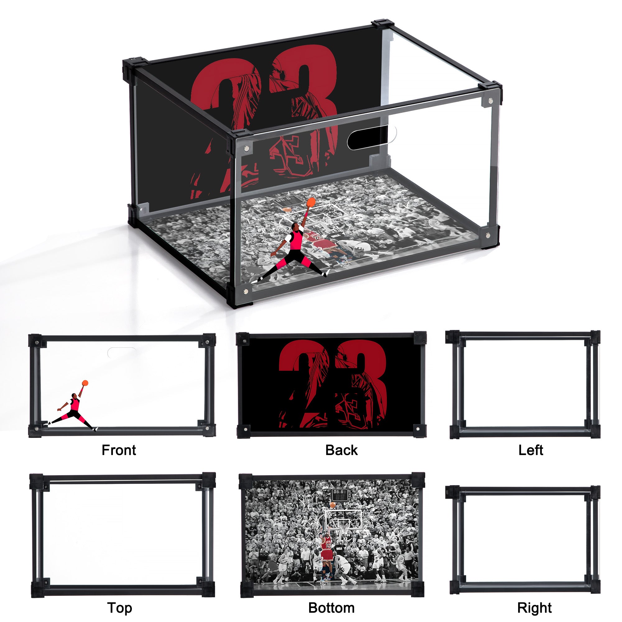 Shoe Display Box Sticker THE SHOT!-Custom Acrylic Shoe Display Box – BVBOX®