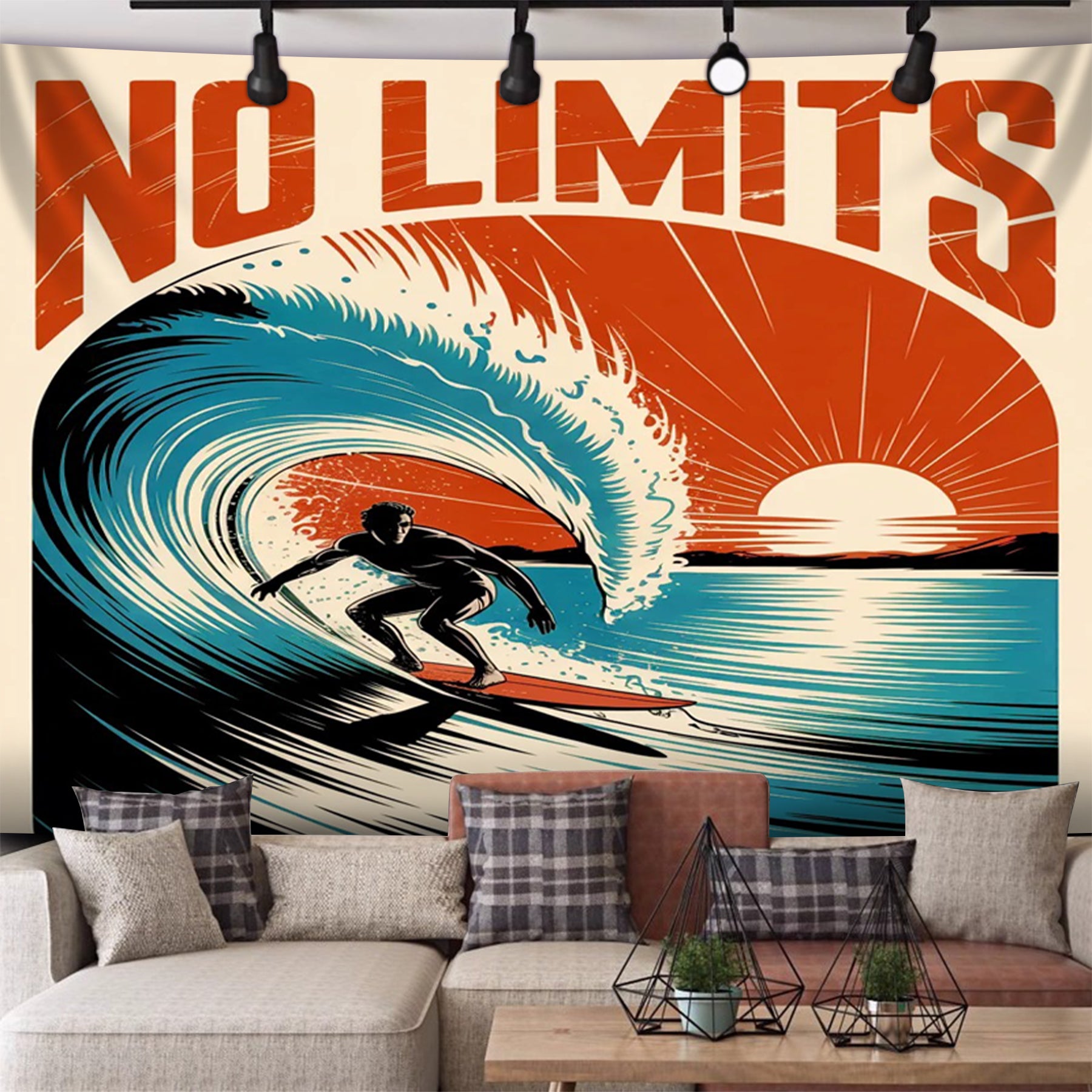 Breaking Through The Waves Fashion Wall Haning Decoration Tapestry