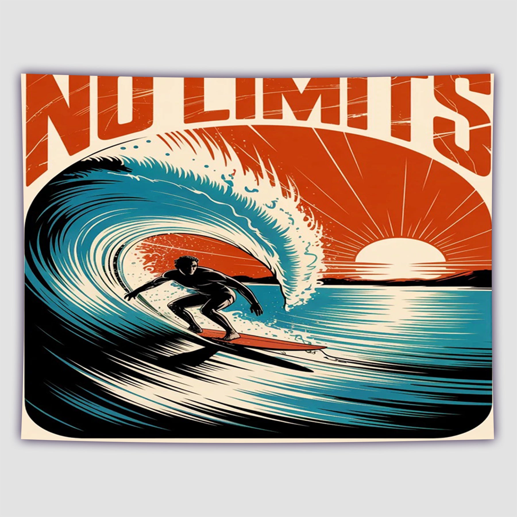 Breaking Through The Waves Fashion Wall Haning Decoration Tapestry