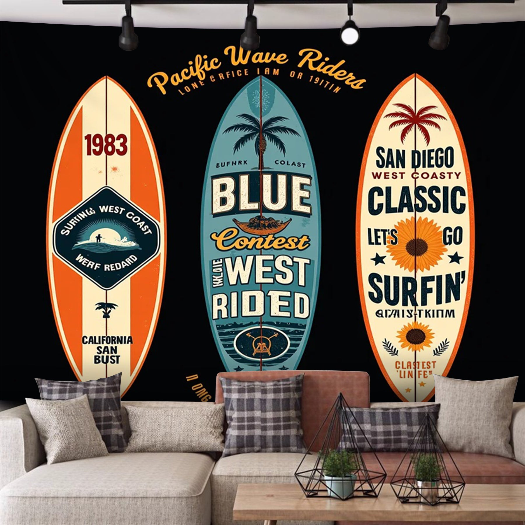 Board Painting Coastal Style Fashion Wall Haning Decoration Tapestry