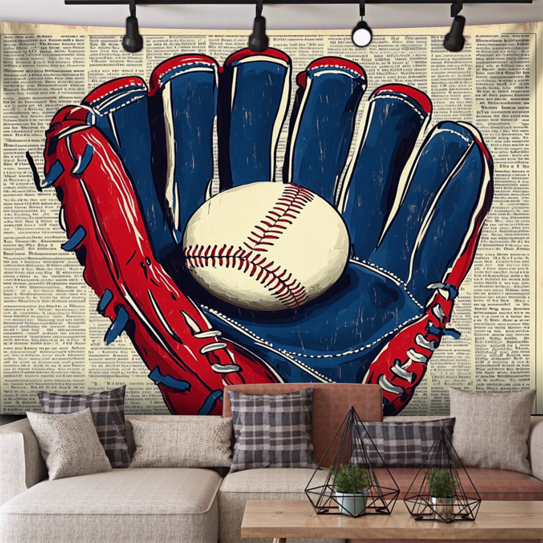 Baseball Old Dreams Fashion Wall Haning Decoration Tapestry